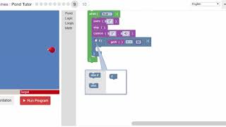 Blockly Games  Pond Tutor  Level 9 [upl. by Pearline]