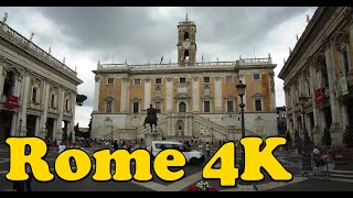 Rome Italy 4K Piazza del Campidoglio [upl. by Nichani]