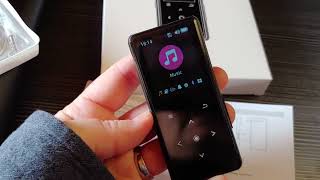 AiMoonsa B27 MP3 Player with Bluetooth Review  Music Player with Builtin HD Speaker FM Radio [upl. by Omura713]