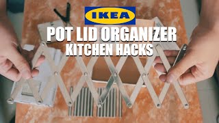 Kitchen Hacks  Variera Pot Lid Organizer from IKEA [upl. by Estrellita]