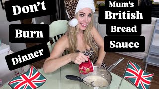 My BRITISH mother in law’s ENGLISH BREAD SAUCE minimal ingredient and clean HOLIDAY [upl. by Asyen]