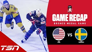 USA vs Sweden  2023 World Juniors Highlights [upl. by Erdnoed433]