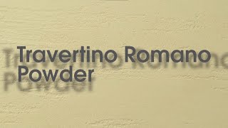 Travertino Romano Powder by LuxuryampLIME  Video applicativo [upl. by Eimmaj]