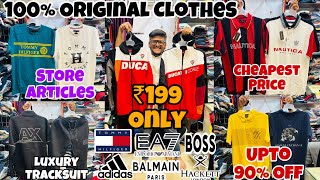 100 Original Clothes 🔥  ₹199 Only  Tommy Hilfiger TshirtsHoodies  Branded Clothes in Mumbai [upl. by Morley]