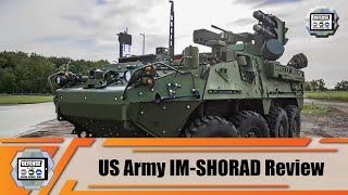 IMSHORAD mobile air defense system on Stryker A1 armored vehicle General Dynamics for US Army [upl. by Berkman]