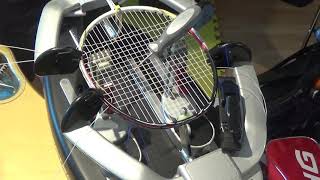 sTRINHgs Artengo 990V Badminton Racket Stringing [upl. by Enneillij520]