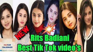 Rits ritika badiani Tik tok videos  Rits badiani new musically video  Tik tok musically  ritika [upl. by Essilevi]