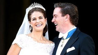 Swedens Princess Madeleine marries New York banker [upl. by Enilegnave]