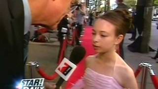 Jodelle Ferland  Swimming Lessons Premiere  Interview [upl. by Earezed]