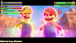 The Super Mario Bros Movie 2023 Final Battle with healthbars 22 [upl. by Rogerson]