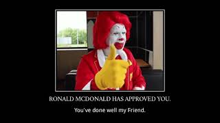 Ronald McDonald has approved you [upl. by Marquet]