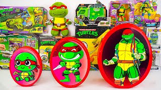 Teenage Mutant Ninja Turtles Unboxing ASMR  Ninja Turtles Toys  Mystery Raphael GROW UP Egg [upl. by Nosnarb468]