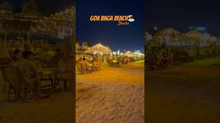 Goa Baga Beach  Baga Beach shacks decoration  North Goa goa travel bagabeach goavibes [upl. by Joshi]