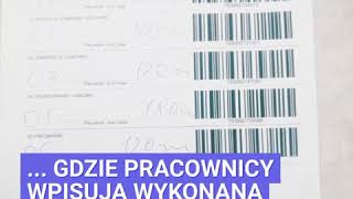 Rozliczanie Czasu Pracy w PRODUKCJI  czytnik kodów kreskowych [upl. by Asemaj]