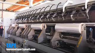 Clear bopp packing tape jumbo roll making factory [upl. by Chrisse925]