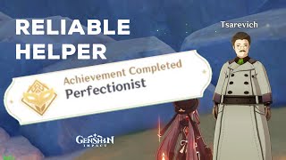 Perfectionist Hidden Achievement  Tsarevich Reliable Helper Quest  Genshin Impact [upl. by Tserof]