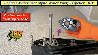 Replace Mercruiser Alpha outdrive water pumpimpeller  DIY [upl. by Atiluj]