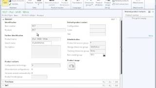 Dynamics AX 2012 Trade  Products  Create a Released Product [upl. by Siraf]