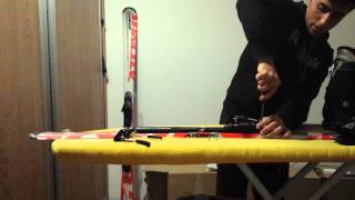 Montaje y ajuste fijaciones de Esqui  Ski binding adjustment [upl. by Rednaeel326]