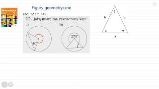 zad 12 str 148 FIGURY GEOMETRYCZNE Matematyka z plusem 7 [upl. by Nyar997]