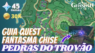 Quest do Fantasma Chise  Local de Todas Pedras do Trovão Ilha Tsurumi GENSHIN IMPACT [upl. by Novia]