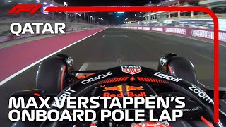 Max Verstappens Pole Lap  2023 Qatar Grand Prix  Pirelli [upl. by Steffane]