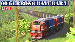 CC 205 Double Traksi Dinas Batubara 60 Gerbong  Trainz Simulator Indonesia [upl. by Ardaed]