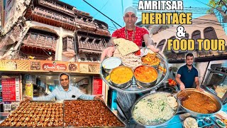 Amritsar Food amp Heritage Tour  Marwadi Unlimited Food Thali Katlama Chocolate Barfi [upl. by Svetlana865]