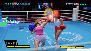 OLYMPIC GAMES TOKYO 2020Gymset Boxing Patricia vs Glass3000 [upl. by Yllet27]