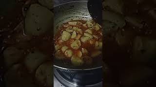 Aloo palak recipelikeandsubscribe comment cooking [upl. by Chenee88]