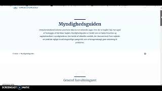 Myndighedsguiden fra institutionen Folketingets ombudsmand [upl. by Ellertnom52]