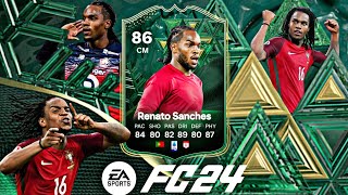 GULLIT GANG😍🇵🇹  86 RATED WINTER WILDCARD RENATO SANCHES PLAYER REVIEW  EAFC 24 [upl. by Krenn]