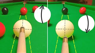 Snooker How To Spin The Cue Ball [upl. by Akinat833]