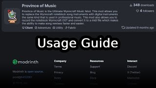 How to use Province Of Music [upl. by Rickey829]