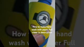 Diy How to make hand wash with paperhandwash like subscribe diy share [upl. by Raychel541]