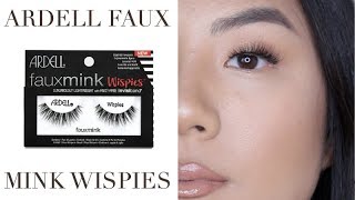 THE BEST DRUGSTORE LASHES ARDELL FAUX MINK WISPIES I wear these every day [upl. by Vig]