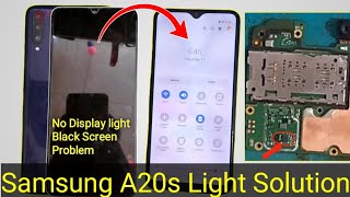 Samsung A20s Display light Solution  Black Screen Samsung Galaxy A20s Display Not Working [upl. by Dagny542]