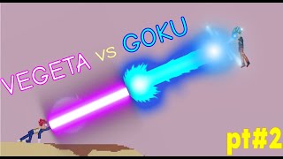 GOKU VS VEGETA pt2 people playground [upl. by Dorella741]