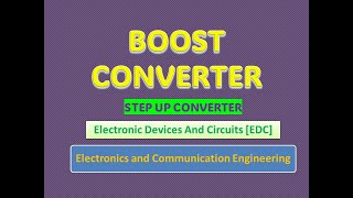 Boost Converter  StepUp Converter [upl. by Guzel]