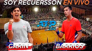 Cristian Garín vs Tomás Barrios Vera Reaccionando en vivo ATP 250 de Santiago [upl. by Cayser44]