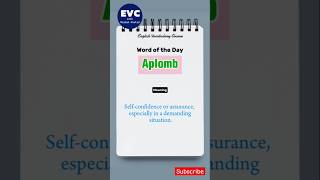 quotAplombquot Meaning in English English Vocabulary Course english englishvocabulary [upl. by Nageek]