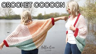 CROCHET CROCHET COCOON  CARDIGAN  Bella Coco Crochet [upl. by Reerg]