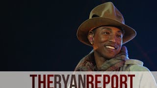 Pharrell Racks The Focus On Controversial quotBlurred Linesquot  The Ryan Report [upl. by Epul]