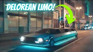 Delorean Limo Super Bowl Commercial Behind the Scenes [upl. by Draude]