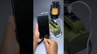 Solar Powered Flashlight amp Lamp with Mobile Charging  Ultimate tech anitech gadgets ytshorts [upl. by Reedy]