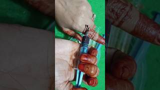 😍How to make Injection 💉Syringe Mehndi Cone injection viral mehandikatiktok tiktok mehandi [upl. by Mowbray]