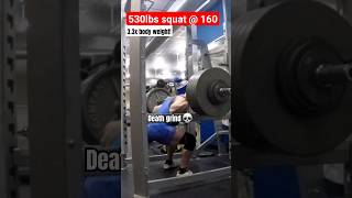 530lbs Squat with Death Grind 💀 PEAK POWERBUILDING 😤 [upl. by Fowler]