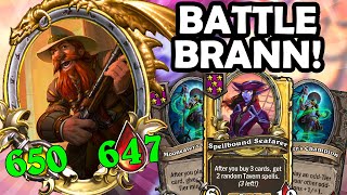 HUGE Golden Brann and Tavern spells APM  BeterBabbit  Hearthstone Battlegrounds [upl. by Llehsim]