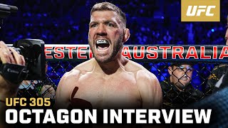 Dricus Du Plessis Octagon Interview  UFC 305 [upl. by Lepper]