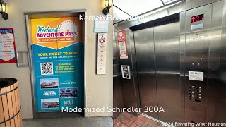 Garbage Modernized Schindler 300A Hydraulic Parking Elevator  Kemah Boardwalk  Kemah TX [upl. by Meredithe815]